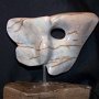 Le masque, stéatite du Brésil, 14,5 cm sur 9 cm